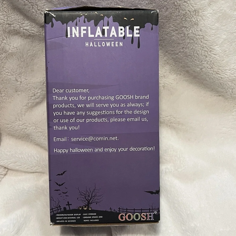 Goosh Sitting Mean Zombie Child Baby For Car LED‎ Halloween Airblown Inflatable